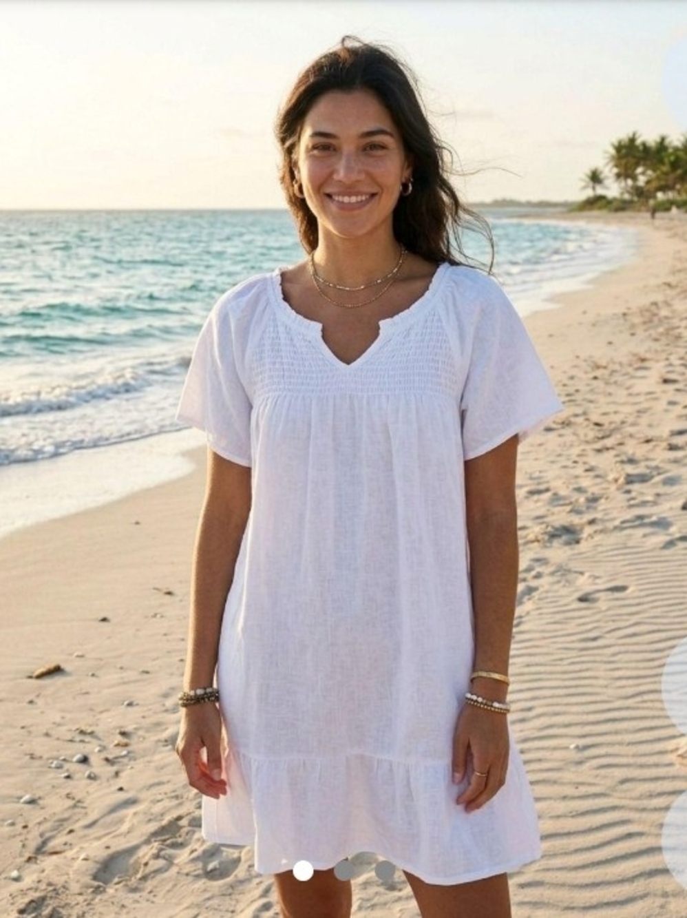 Women’s White Beach Cover-Up Tunic